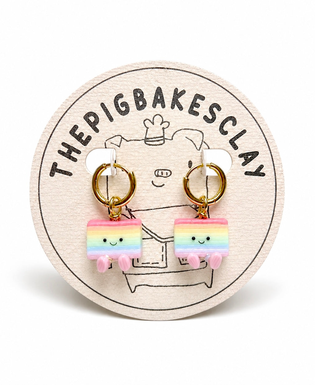Rainbow Kueh Lapis Jellycats Earrings (a variety)