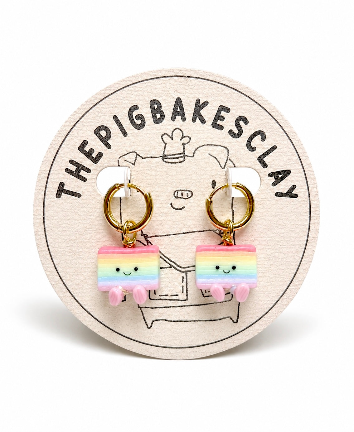 Rainbow Kueh Lapis Jellycats Earrings (a variety)