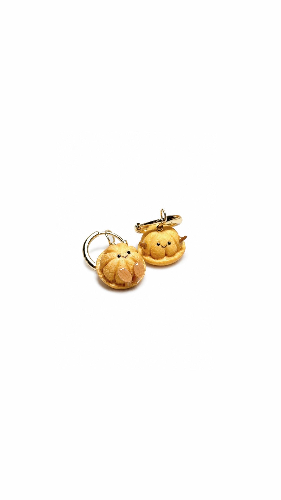Kueh Bahulu Jellycats on Gold Hoops