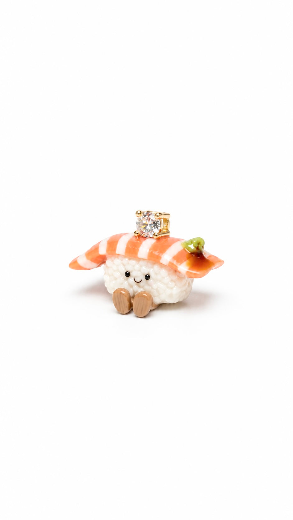 The Smiley Salmon Crystal Miniature Charm