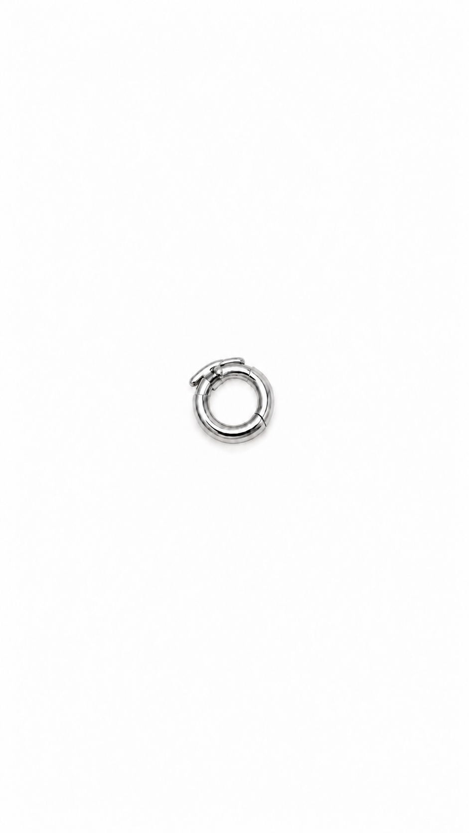 Double-Closure Clasp in 18K White-Gold (18K Gold-Plated over 925 Sterling Silver)