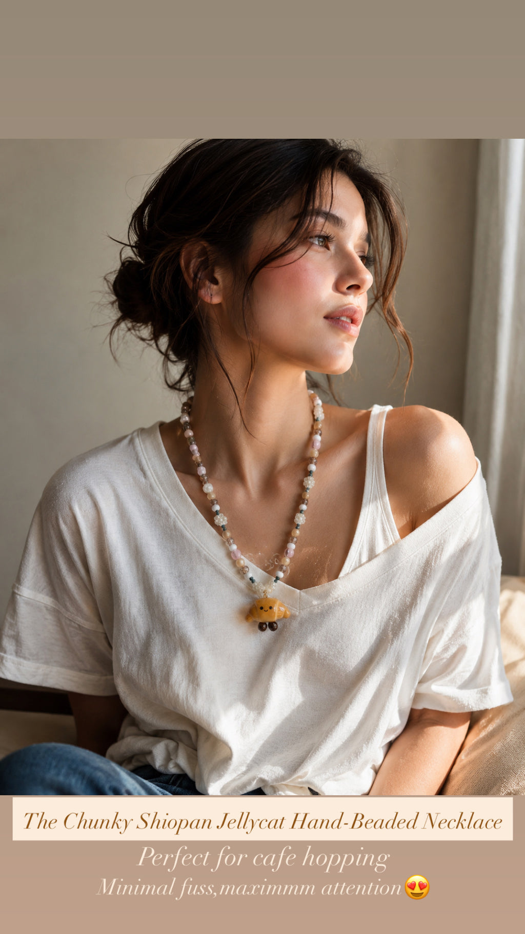 Shiopan Jellycat Chunky Hand-Beaded Necklace