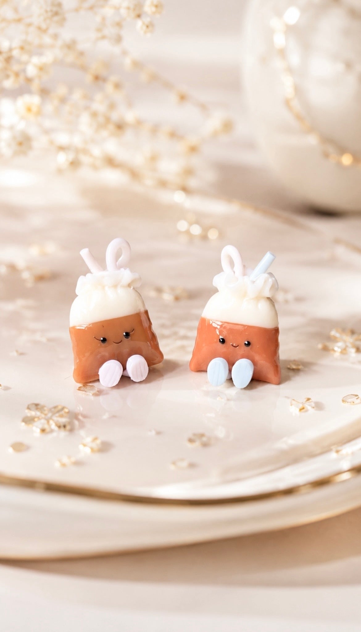 Kopi and Teh Dabao Bag Ear Studs