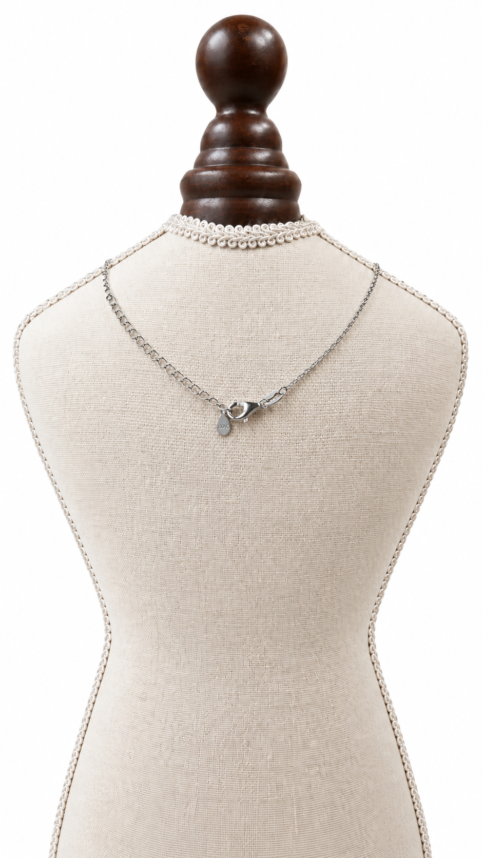 Rhodium-Plated 925 Silver Sterling Necklace