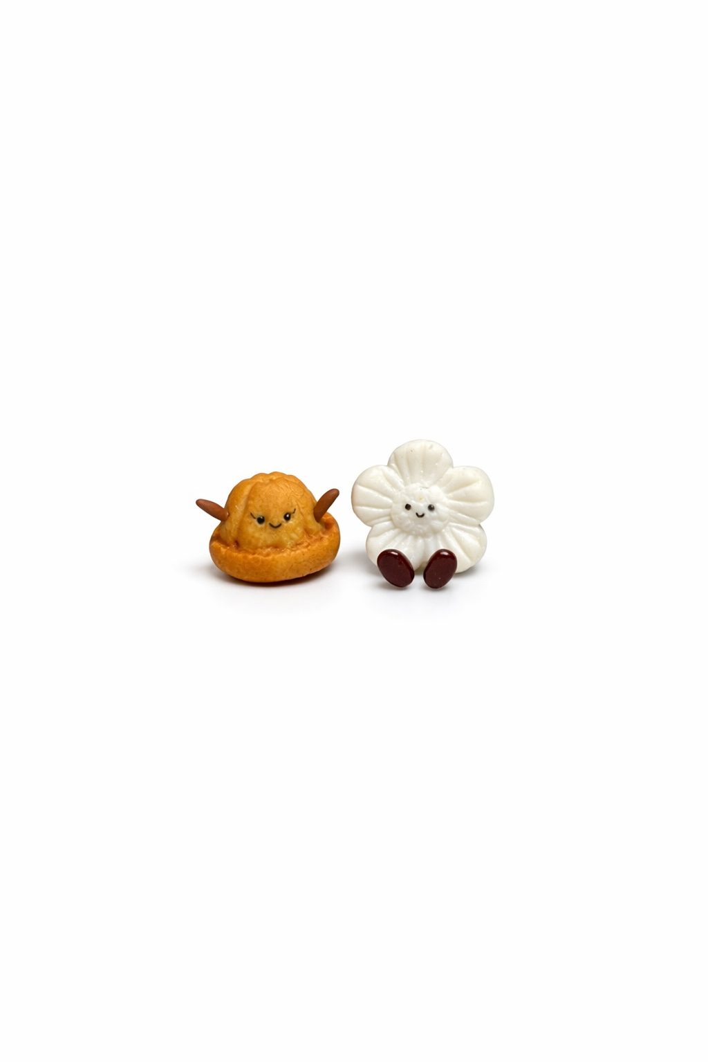 Kueh Bahulu and Kueh Bangkit Jellycat Earring Studs