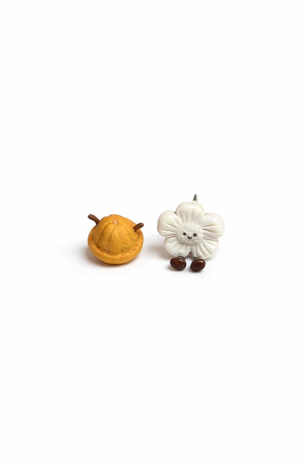 Kueh Bahulu and Kueh Bangkit Jellycat Earring Studs