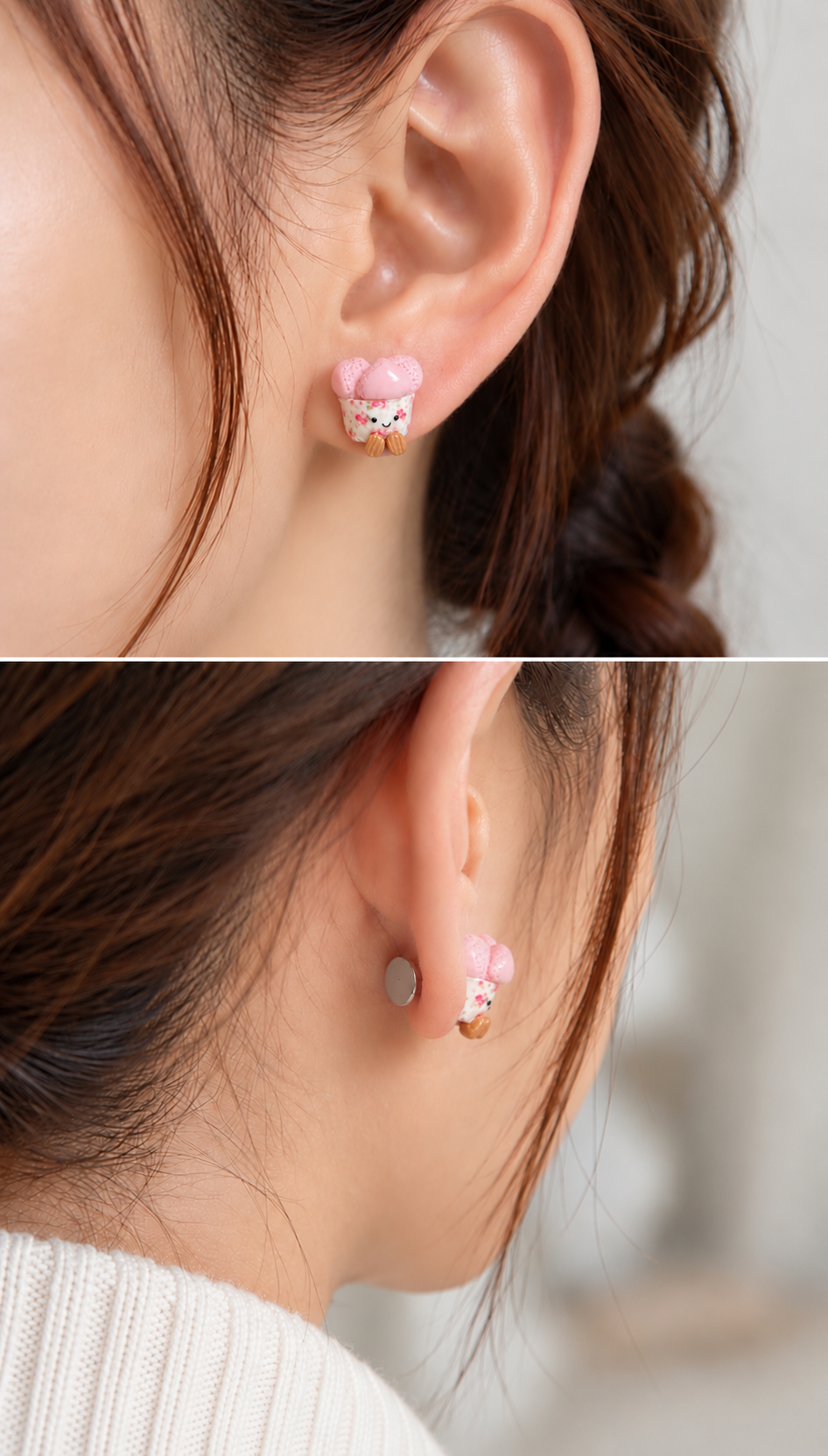 Smiley huat kueh charm only, for flatbacks and earstuds
