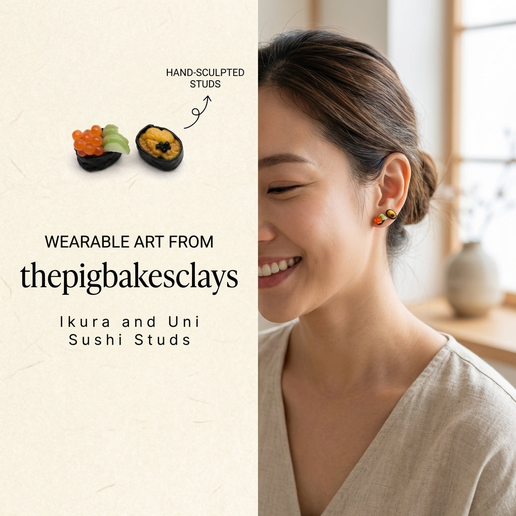 Ikura and Uni Sushi Studs