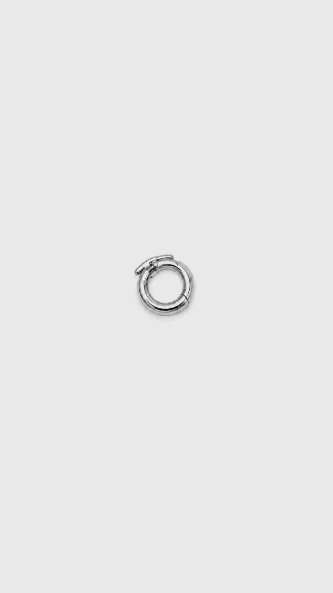 Double-Closure Clasp in 18K White-Gold (18K Gold-Plated over 925 Sterling Silver)