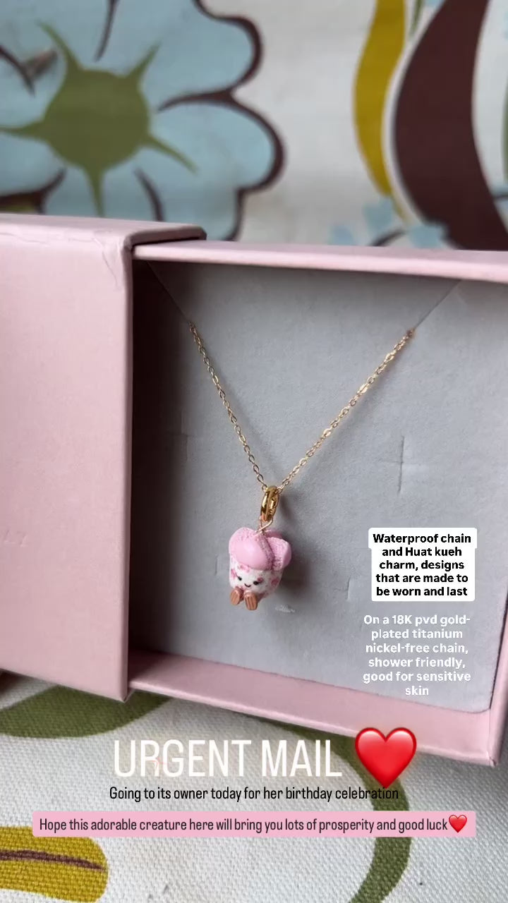 The Huat Kueh Miniature Charm in Gingham